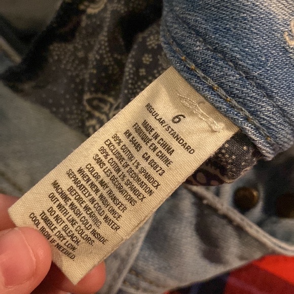 American Eagle size 6 ripped skinny jeans cropped ankle length - Picture 4 of 4